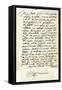 Letter from Philip II of Spain to Pope Gregory XIII, 8th November 1579-null-Framed Stretched Canvas