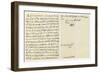 Letter from Queen Anne to John Hay, Marquess of Tweeddale, 24th July 1704-null-Framed Giclee Print