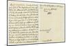 Letter from Queen Anne to John Hay, Marquess of Tweeddale, 24th July 1704-null-Mounted Giclee Print