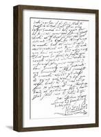 Letter from Queen Elizabeth I to King James VI of Scotland (Later James I of England) Written 11…-null-Framed Giclee Print