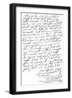 Letter from Queen Elizabeth I to King James VI of Scotland (Later James I of England) Written 11…-null-Framed Giclee Print