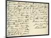 Letter from Queen Victoria to Mary Augusta Gordon, Windsor Castle, 16th March 1885-null-Mounted Giclee Print