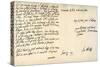 Letter from Robert Harley, Earl of Oxford, to the Future King George I, C1711-null-Stretched Canvas