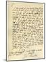 Letter from Sir Issac Newton to William Briggs, 20th June 1682-Sir Isaac Newton-Mounted Giclee Print