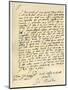 Letter from Sir Issac Newton to William Briggs, 20th June 1682-Sir Isaac Newton-Mounted Giclee Print