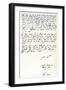 Letter from Sir Philip Sidney to Robert Dudley, Earl of Leicester, 2nd February 1586-Philip Sidney-Framed Giclee Print