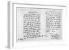 Letter from Sir Richard Steele to Henry Pelham, 27th May 1720-Richard Steele-Framed Giclee Print