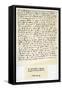 Letter from Sir Thomas More to Henry VIII, 5th March 1534-Thomas More-Framed Stretched Canvas