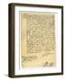 Letter from Sir Walter Raleigh to Robert Dudley, Earl of Leicester, 29th March 1586-Walter Raleigh-Framed Giclee Print