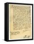 Letter from Sir Walter Raleigh to Robert Dudley, Earl of Leicester, 29th March 1586-Walter Raleigh-Framed Stretched Canvas