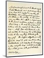 Letter from Thomas Gainsborough to Lord Hardwicke, C1760-1770-Thomas Gainsborough-Mounted Giclee Print