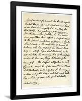 Letter from Thomas Gainsborough to Lord Hardwicke, C1760-1770-Thomas Gainsborough-Framed Giclee Print