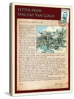 Letter from Vincent: Old Vineyard with Peasant Woman-Vincent van Gogh-Stretched Canvas