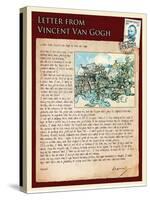 Letter from Vincent: Old Vineyard with Peasant Woman-Vincent van Gogh-Stretched Canvas