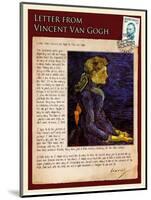 Letter from Vincent: Portrait of Adeline Ravoux-Vincent van Gogh-Mounted Giclee Print
