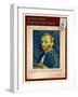 Letter from Vincent: Salf-Portrait1-Vincent van Gogh-Framed Giclee Print