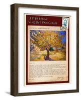 Letter from Vincent: The Mulberry Tree-Vincent van Gogh-Framed Giclee Print