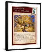 Letter from Vincent: The Mulberry Tree-Vincent van Gogh-Framed Giclee Print