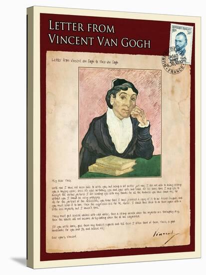 Letter from Vincent: The Portrait of the Arle´Sienne-Vincent van Gogh-Stretched Canvas