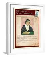 Letter from Vincent: The Portrait of the Arle´Sienne-Vincent van Gogh-Framed Giclee Print