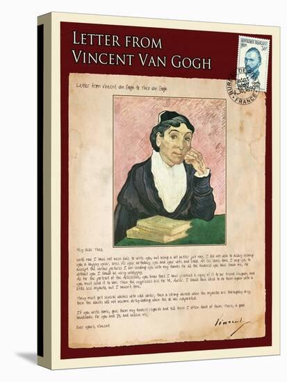 Letter from Vincent: The Portrait of the Arle´Sienne-Vincent van Gogh-Stretched Canvas