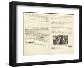 Letter from Vincent Van Gogh to His Brother Theo-null-Framed Giclee Print