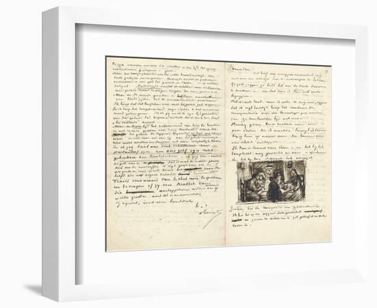 Letter from Vincent Van Gogh to His Brother Theo-null-Framed Giclee Print