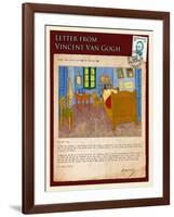 Letter from Vincent: Vincent's Bedroom in Arles-Vincent van Gogh-Framed Giclee Print