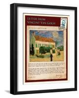 Letter from Vincent: White House at Night-Vincent van Gogh-Framed Giclee Print