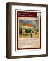Letter from Vincent: White House at Night-Vincent van Gogh-Framed Giclee Print