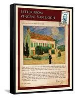 Letter from Vincent: White House at Night-Vincent van Gogh-Framed Stretched Canvas