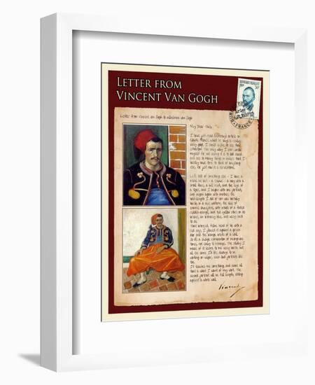 Letter from Vincent: Zouave-Vincent van Gogh-Framed Giclee Print