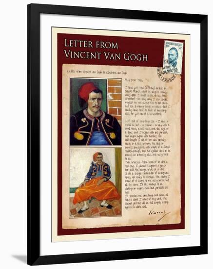 Letter from Vincent: Zouave-Vincent van Gogh-Framed Giclee Print