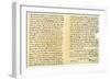 Letter from William Cowper to William Unwin, 31st October 1779-William Cowper-Framed Giclee Print