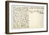 Letter from William Penn to Colonel Henry Sydney, 29th March 1681-William Penn-Framed Giclee Print