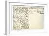 Letter from William Penn to Colonel Henry Sydney, 29th March 1681-William Penn-Framed Giclee Print