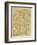 Letter from William Wordsworth on the Death of Samuel Taylor Coleridge, 29th July 1834-William Wordsworth-Framed Giclee Print