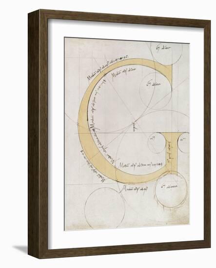 Letter G, Alphabet-null-Framed Giclee Print