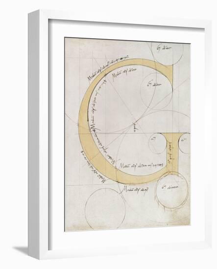 Letter G, Alphabet-null-Framed Giclee Print