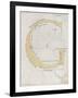 Letter G, Alphabet-null-Framed Giclee Print