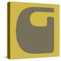 Letter G Grey-NaxArt-Stretched Canvas
