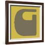 Letter G Grey-NaxArt-Framed Art Print