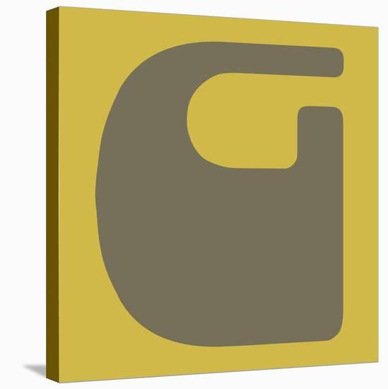 Letter G Grey-NaxArt-Stretched Canvas