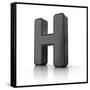 Letter H-badboo-Framed Stretched Canvas