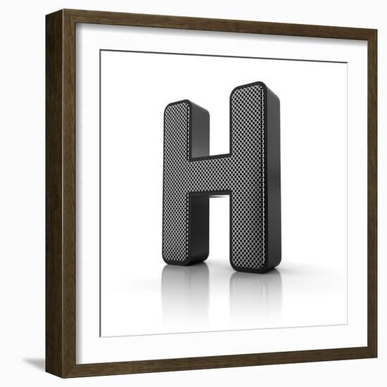 Letter H-badboo-Framed Art Print