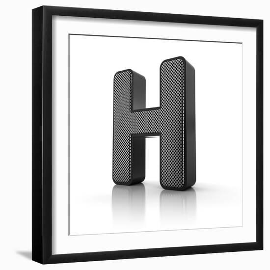 Letter H-badboo-Framed Art Print