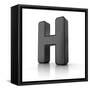 Letter H-badboo-Framed Stretched Canvas