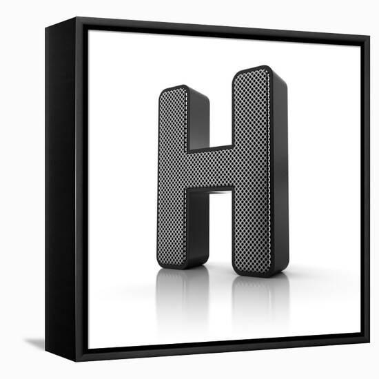 Letter H-badboo-Framed Stretched Canvas