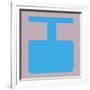 Letter I Blue-NaxArt-Framed Art Print