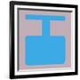 Letter I Blue-NaxArt-Framed Art Print